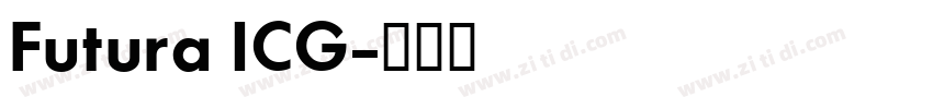 Futura ICG字体转换